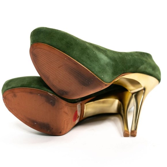 Ladies Zara Gold Stiletto Heels - Picture 5 of 6